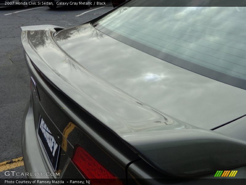 Galaxy Gray Metallic / Black 2007 Honda Civic Si Sedan
