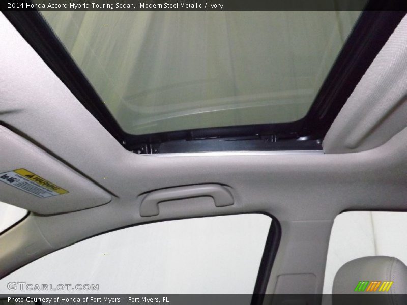 Modern Steel Metallic / Ivory 2014 Honda Accord Hybrid Touring Sedan