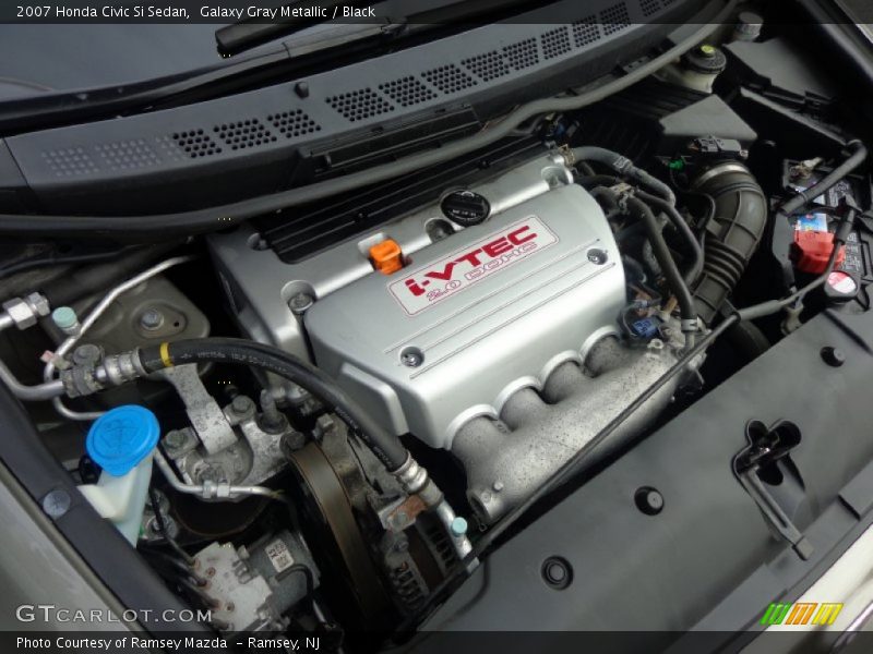 Galaxy Gray Metallic / Black 2007 Honda Civic Si Sedan