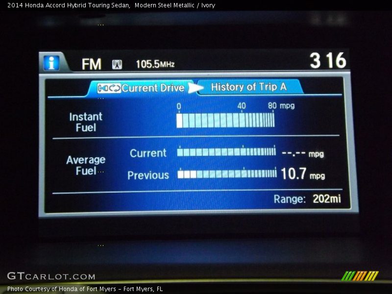 Modern Steel Metallic / Ivory 2014 Honda Accord Hybrid Touring Sedan