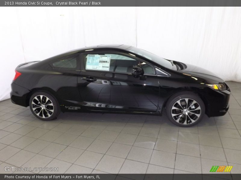 Crystal Black Pearl / Black 2013 Honda Civic Si Coupe