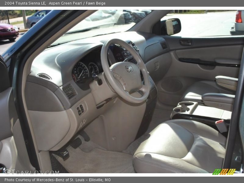 Aspen Green Pearl / Fawn Beige 2004 Toyota Sienna LE