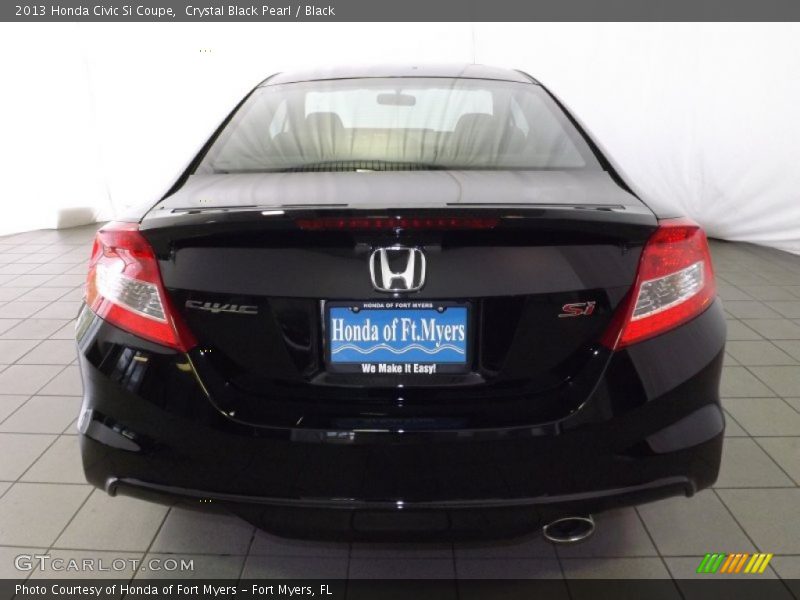 Crystal Black Pearl / Black 2013 Honda Civic Si Coupe