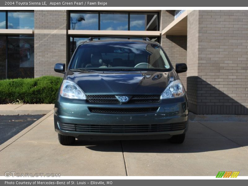 Aspen Green Pearl / Fawn Beige 2004 Toyota Sienna LE