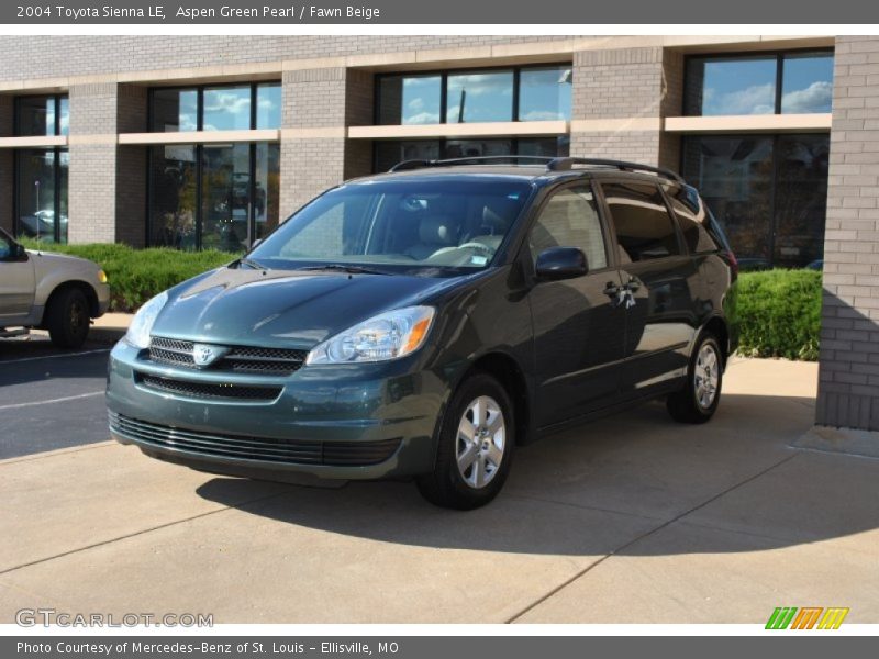 Aspen Green Pearl / Fawn Beige 2004 Toyota Sienna LE