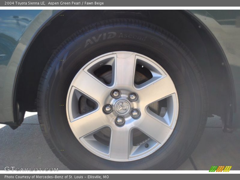 Aspen Green Pearl / Fawn Beige 2004 Toyota Sienna LE