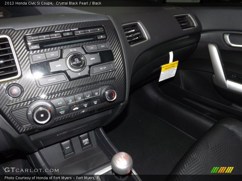 Crystal Black Pearl / Black 2013 Honda Civic Si Coupe