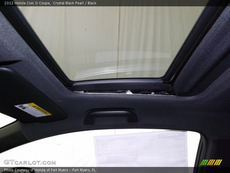 Crystal Black Pearl / Black 2013 Honda Civic Si Coupe