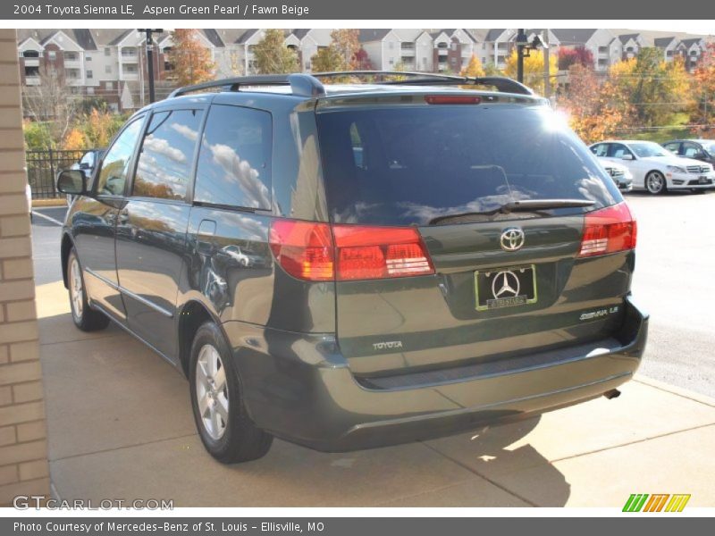 Aspen Green Pearl / Fawn Beige 2004 Toyota Sienna LE
