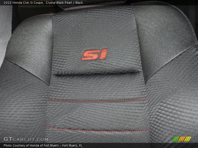 Crystal Black Pearl / Black 2013 Honda Civic Si Coupe