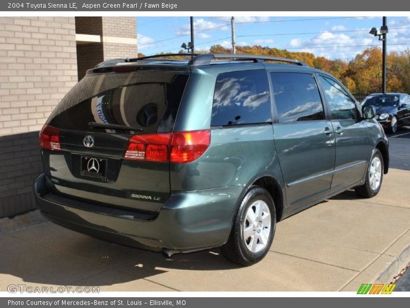 Aspen Green Pearl / Fawn Beige 2004 Toyota Sienna LE