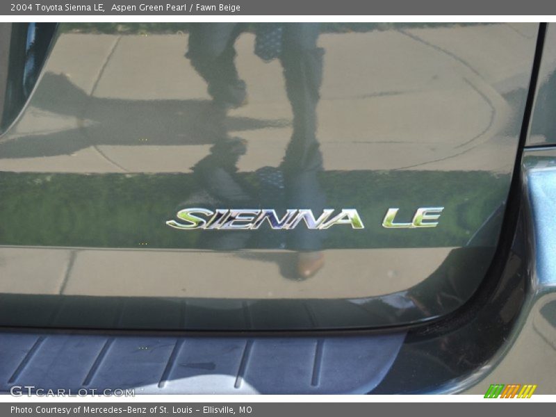 Aspen Green Pearl / Fawn Beige 2004 Toyota Sienna LE