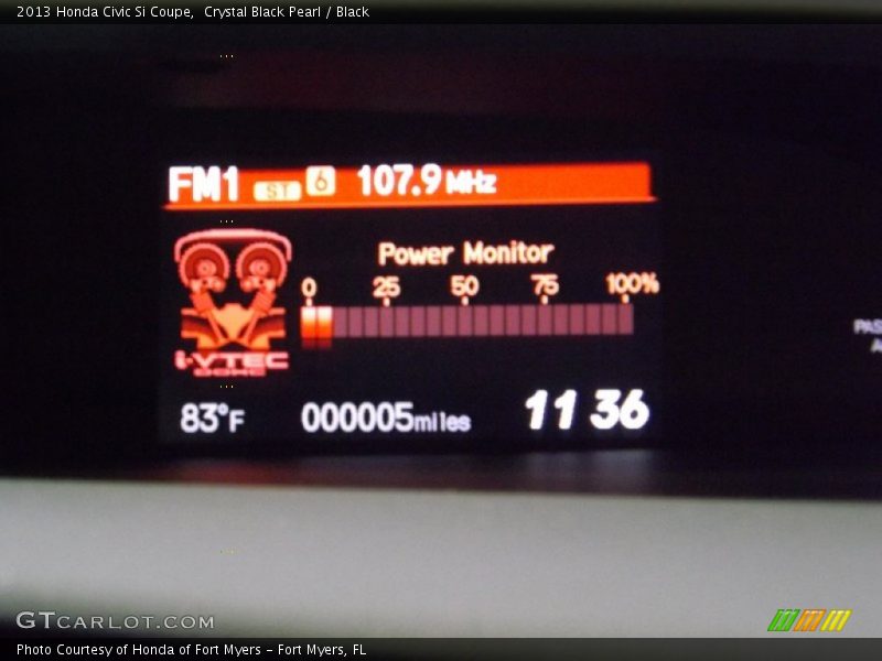 Crystal Black Pearl / Black 2013 Honda Civic Si Coupe