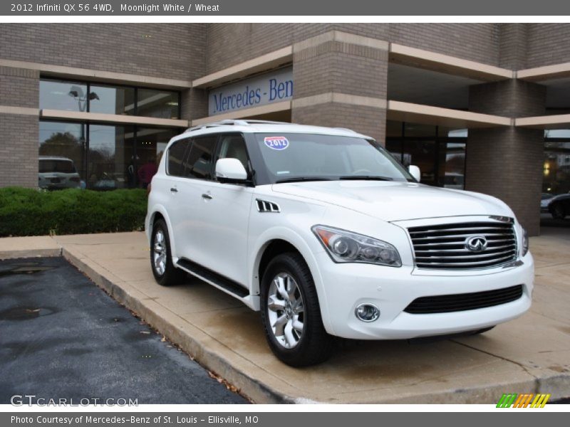 Moonlight White / Wheat 2012 Infiniti QX 56 4WD