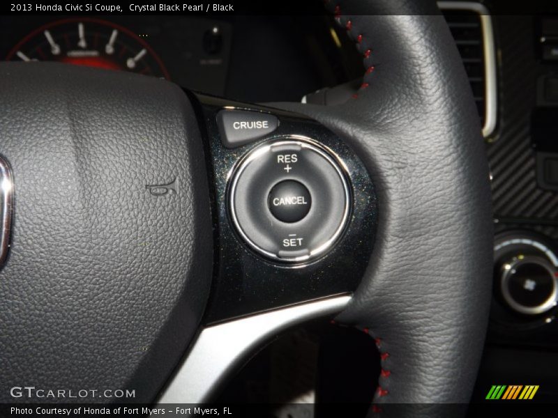 Crystal Black Pearl / Black 2013 Honda Civic Si Coupe