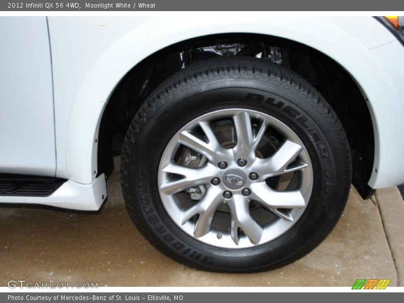 Moonlight White / Wheat 2012 Infiniti QX 56 4WD