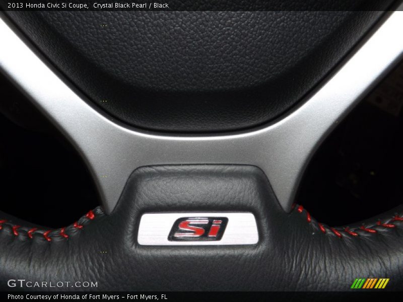 Crystal Black Pearl / Black 2013 Honda Civic Si Coupe
