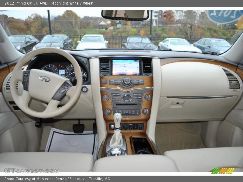Moonlight White / Wheat 2012 Infiniti QX 56 4WD