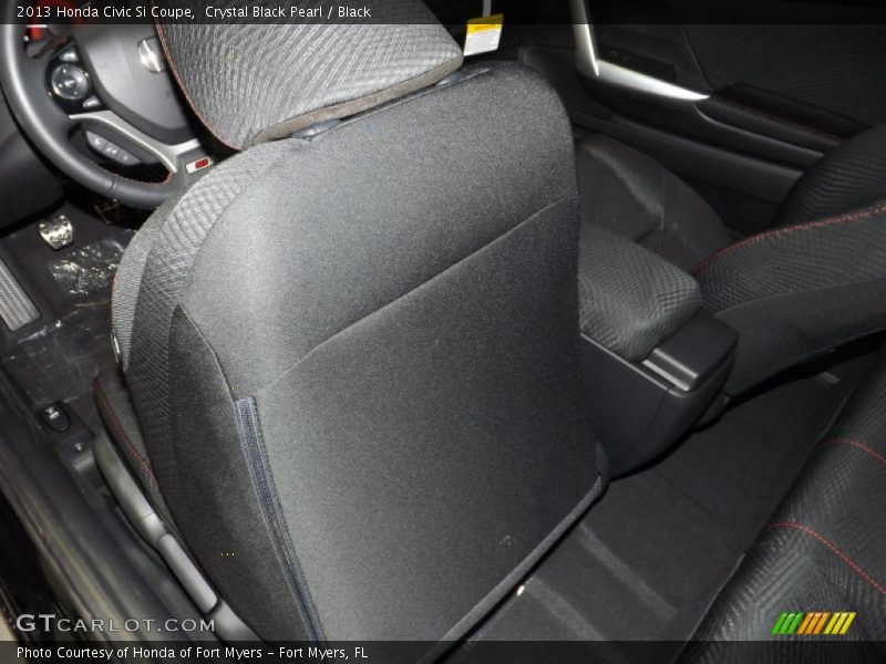 Crystal Black Pearl / Black 2013 Honda Civic Si Coupe