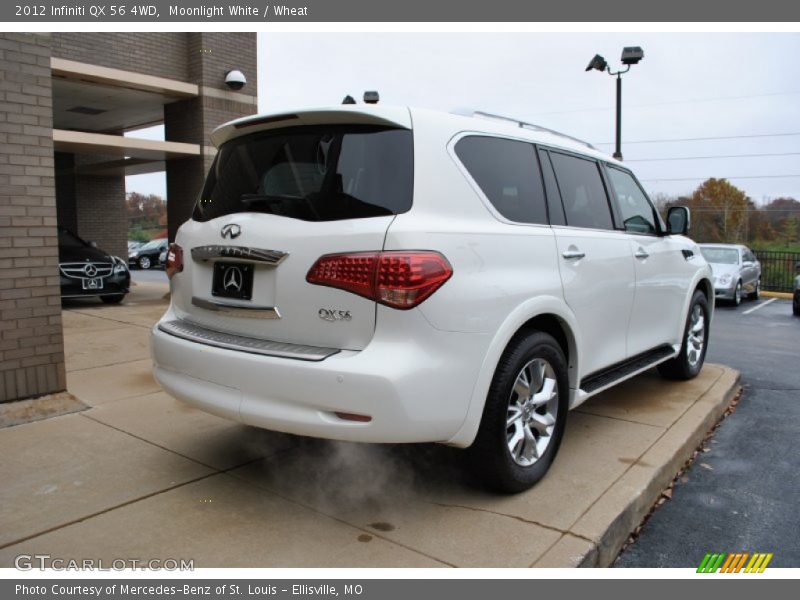 Moonlight White / Wheat 2012 Infiniti QX 56 4WD