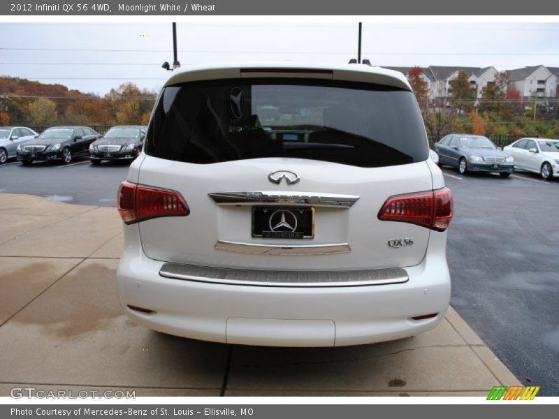 Moonlight White / Wheat 2012 Infiniti QX 56 4WD