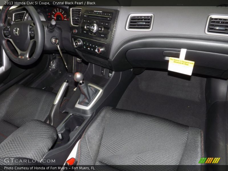 Crystal Black Pearl / Black 2013 Honda Civic Si Coupe