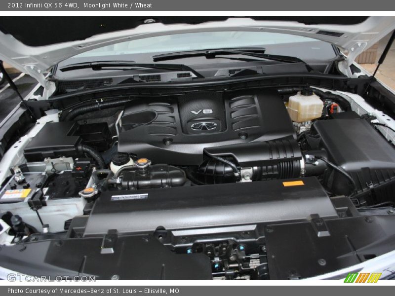 Moonlight White / Wheat 2012 Infiniti QX 56 4WD