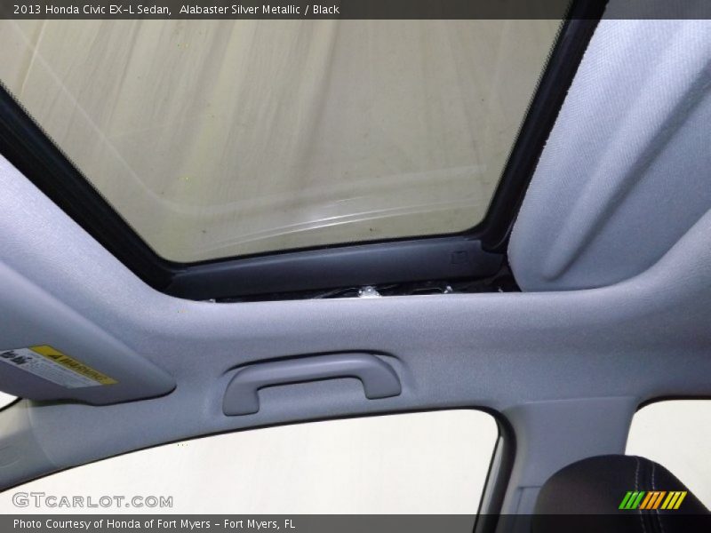 Alabaster Silver Metallic / Black 2013 Honda Civic EX-L Sedan