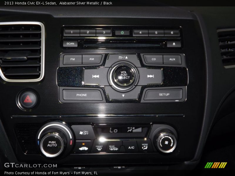 Alabaster Silver Metallic / Black 2013 Honda Civic EX-L Sedan