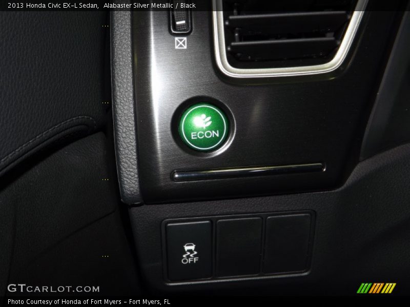 Alabaster Silver Metallic / Black 2013 Honda Civic EX-L Sedan