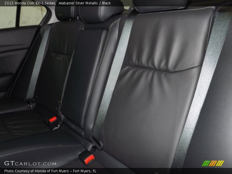 Alabaster Silver Metallic / Black 2013 Honda Civic EX-L Sedan