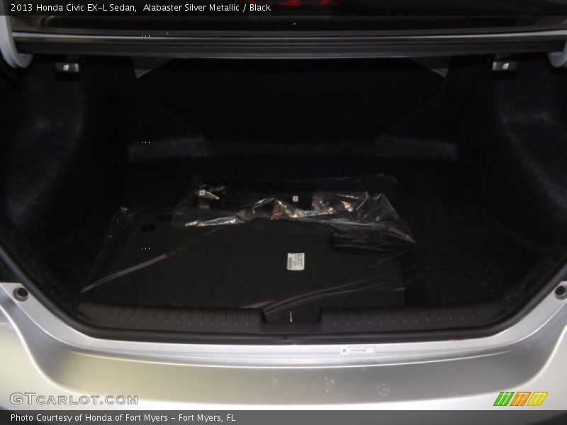 Alabaster Silver Metallic / Black 2013 Honda Civic EX-L Sedan