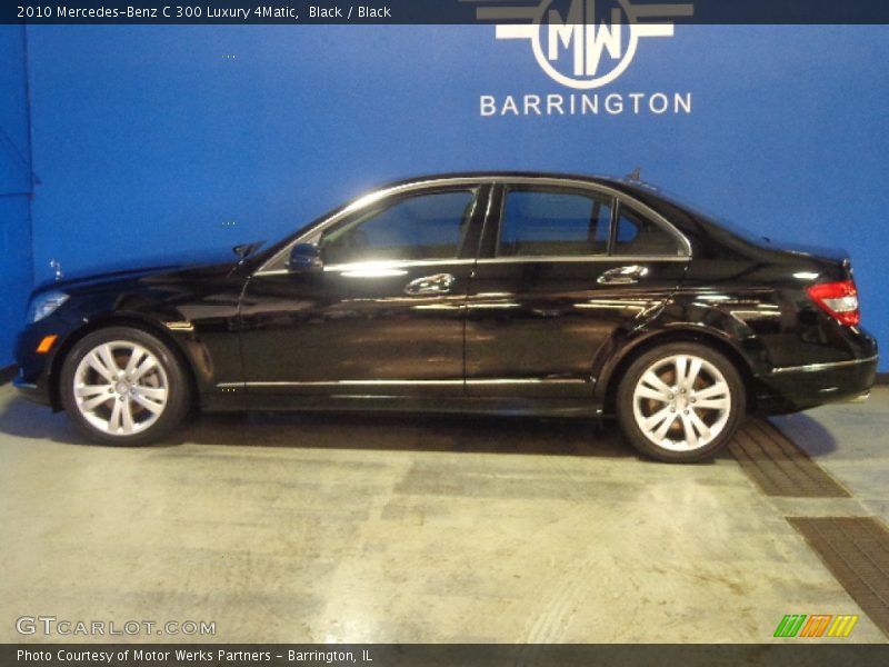 Black / Black 2010 Mercedes-Benz C 300 Luxury 4Matic