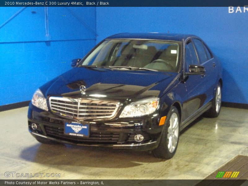 Black / Black 2010 Mercedes-Benz C 300 Luxury 4Matic