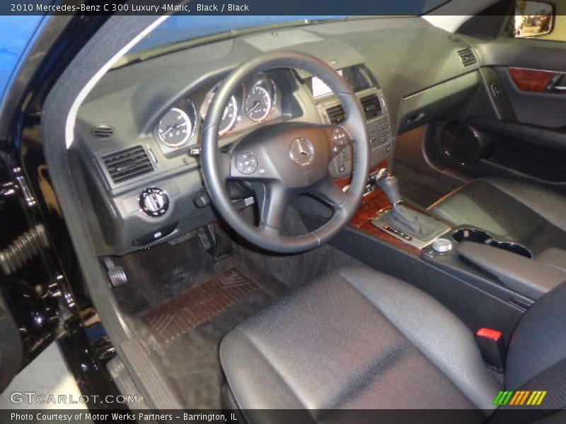 Black / Black 2010 Mercedes-Benz C 300 Luxury 4Matic