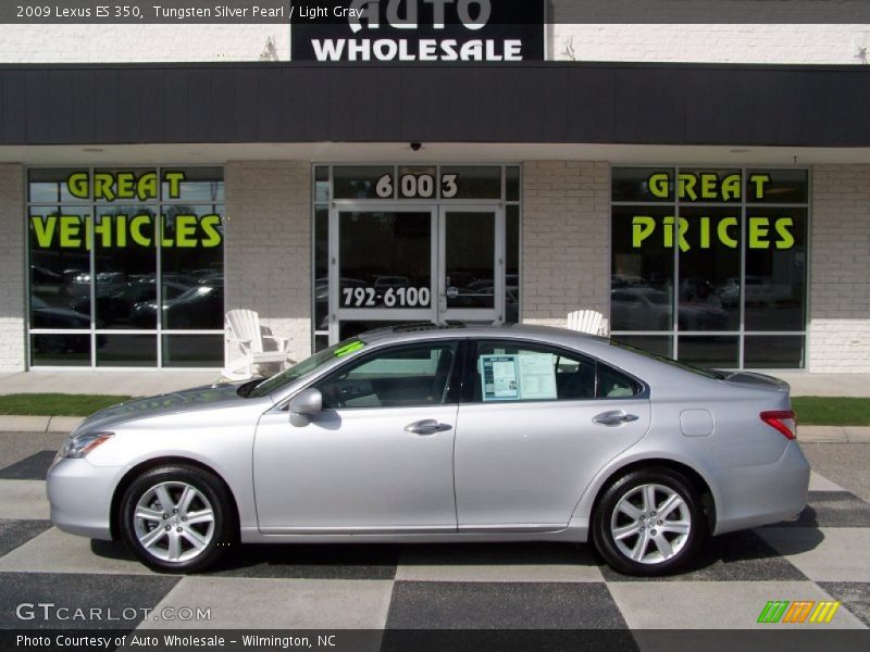 Tungsten Silver Pearl / Light Gray 2009 Lexus ES 350