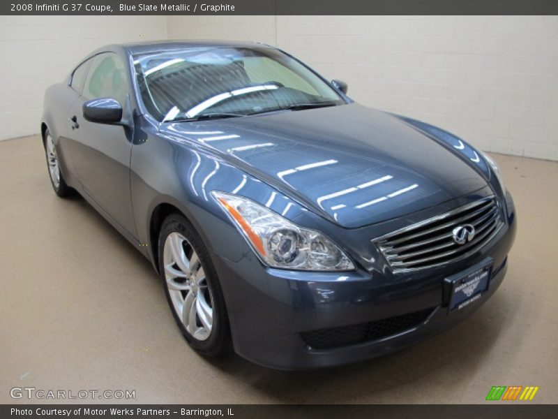 Blue Slate Metallic / Graphite 2008 Infiniti G 37 Coupe