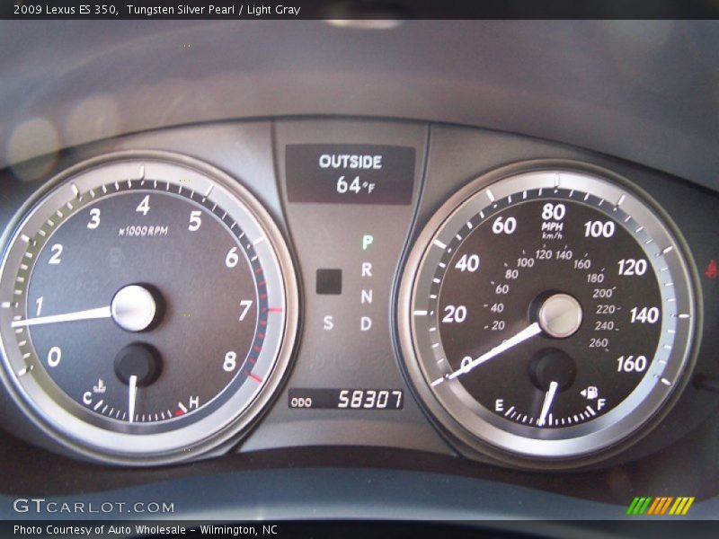 Tungsten Silver Pearl / Light Gray 2009 Lexus ES 350