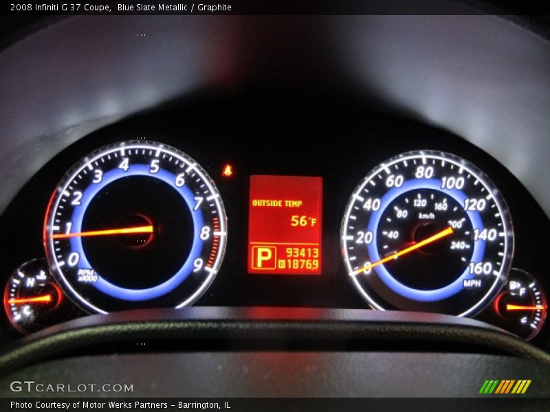 Blue Slate Metallic / Graphite 2008 Infiniti G 37 Coupe