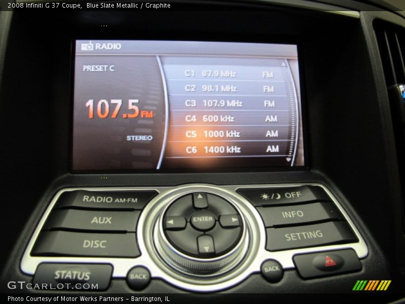 Blue Slate Metallic / Graphite 2008 Infiniti G 37 Coupe