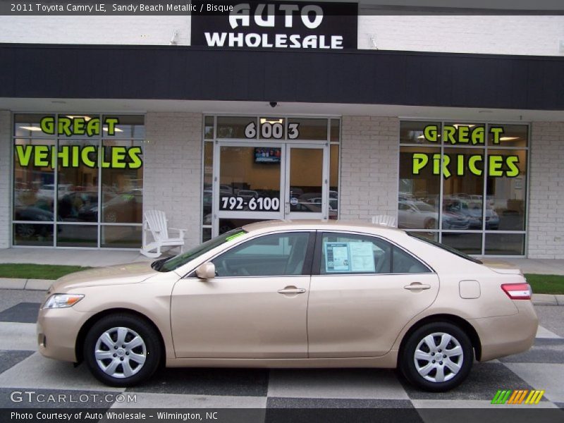Sandy Beach Metallic / Bisque 2011 Toyota Camry LE