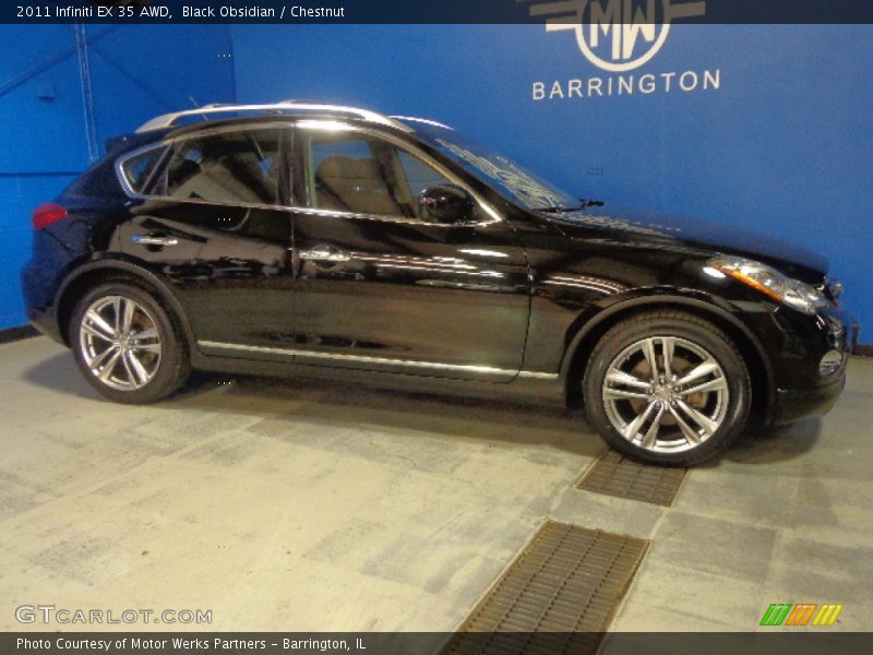 Black Obsidian / Chestnut 2011 Infiniti EX 35 AWD