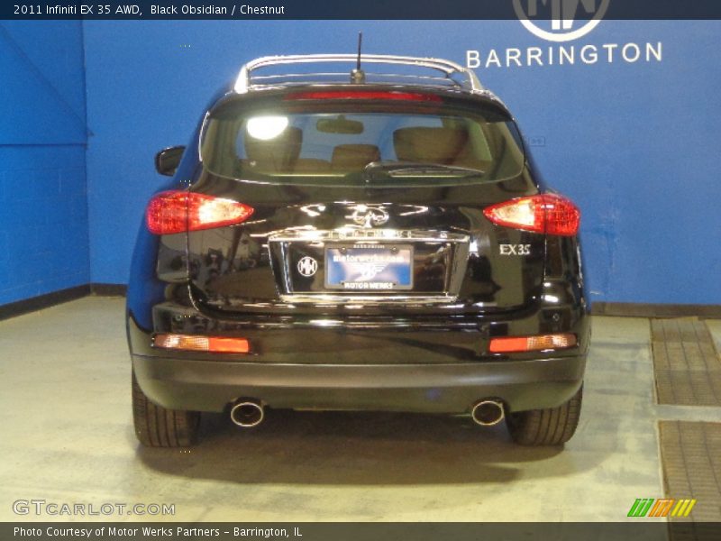 Black Obsidian / Chestnut 2011 Infiniti EX 35 AWD