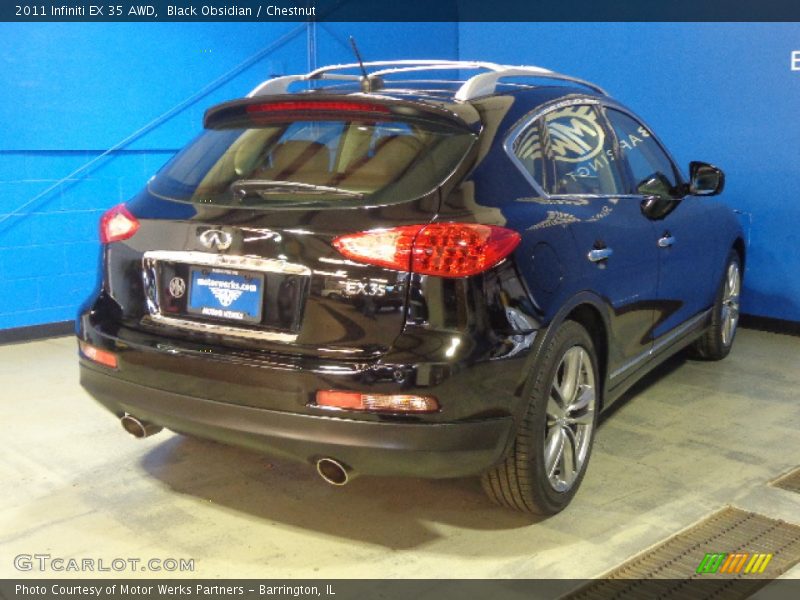 Black Obsidian / Chestnut 2011 Infiniti EX 35 AWD