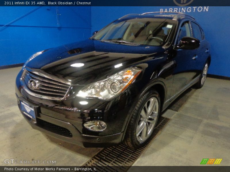 Black Obsidian / Chestnut 2011 Infiniti EX 35 AWD