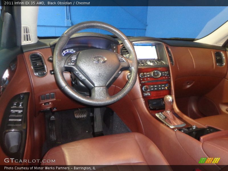 Black Obsidian / Chestnut 2011 Infiniti EX 35 AWD