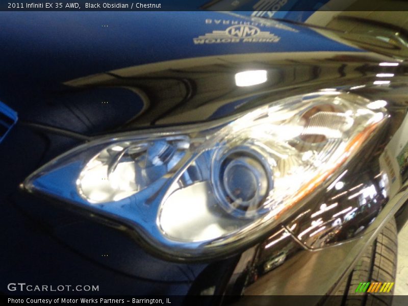 Black Obsidian / Chestnut 2011 Infiniti EX 35 AWD