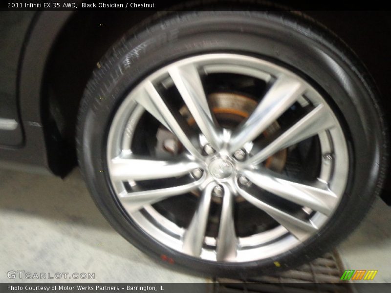 Black Obsidian / Chestnut 2011 Infiniti EX 35 AWD