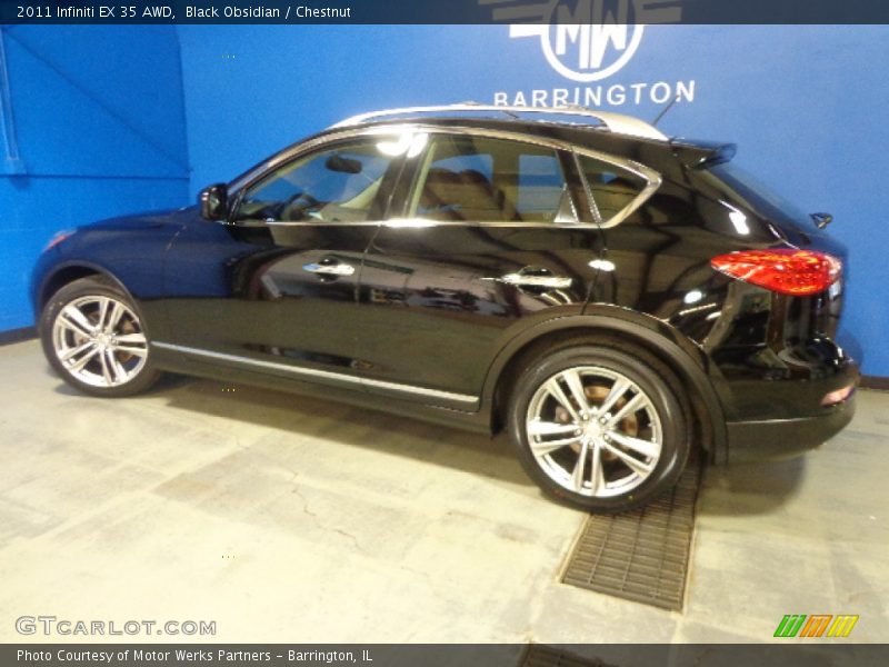 Black Obsidian / Chestnut 2011 Infiniti EX 35 AWD