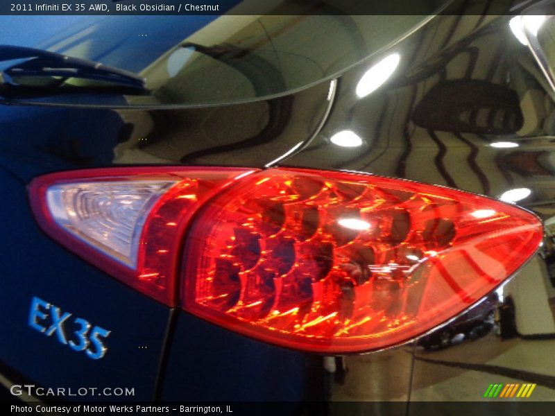 Black Obsidian / Chestnut 2011 Infiniti EX 35 AWD